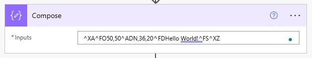 Power Automate Compose action